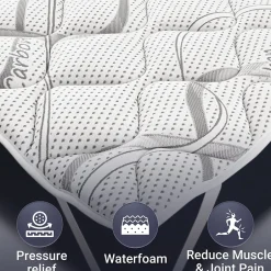 The White Stone Surmatelas 200x200 respirant hauteur 5 cm