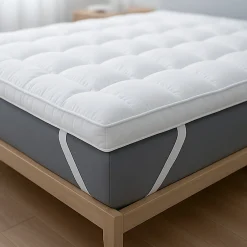 The White Stone Surmatelas 140x190 cm avec rembourrage en ouate de 1000 g/m²