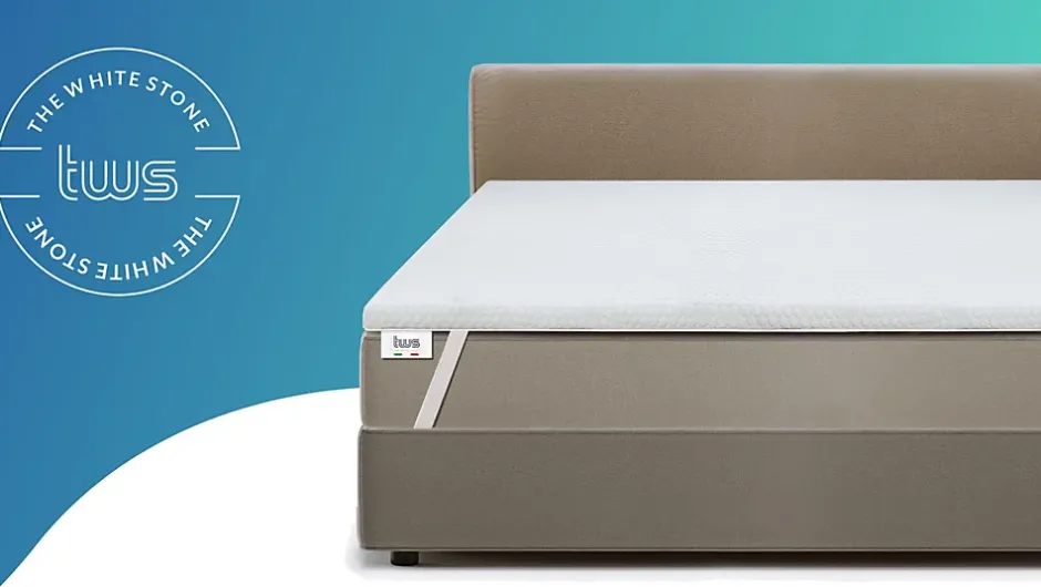 The White Stone Surmatelas en mousse à mémoire de forme 75 x 160 cm Hot