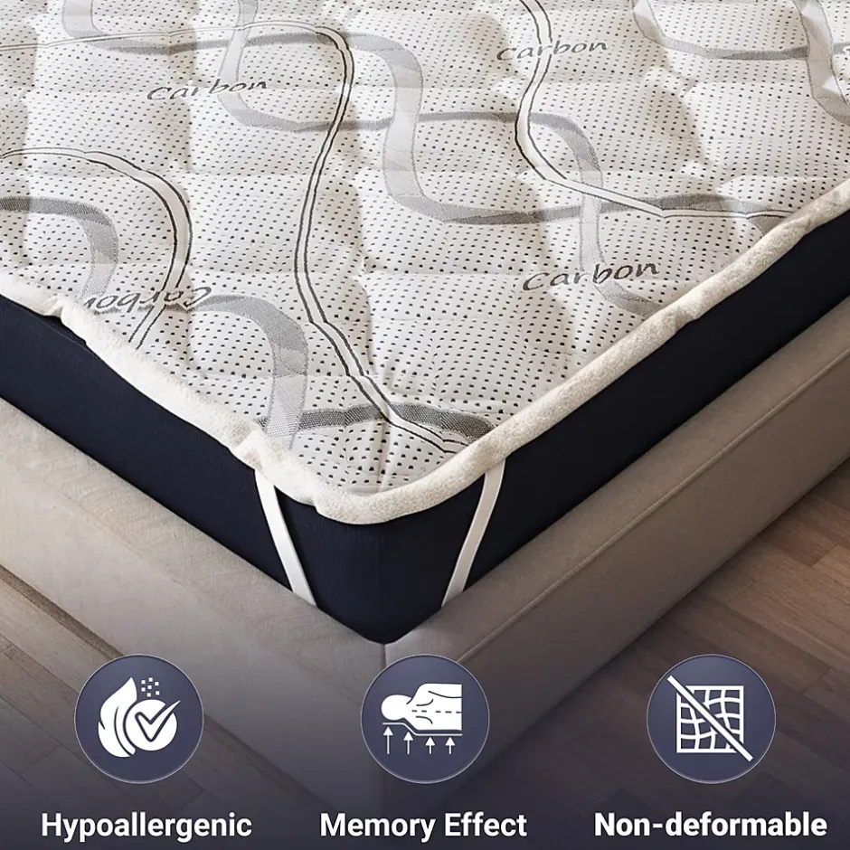 The White Stone Surmatelas 80x190 respirant hauteur 5 cm Discount