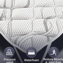 The White Stone Surmatelas 140x190 respirant hauteur 5 cm