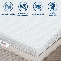 The White Stone Topper Memory Foam Pour lit simple 100x220
