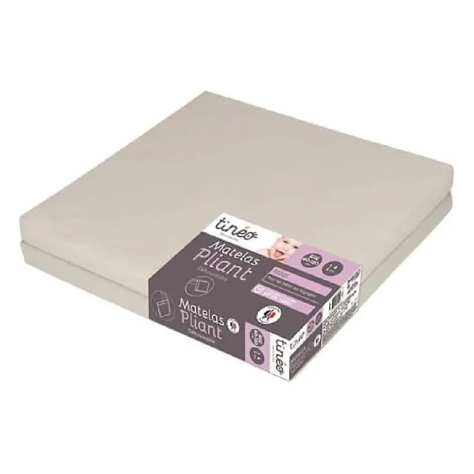 Tineo Matelas pliant 2 parties 60x120x4cm