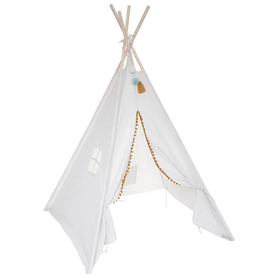 Enfant Atmosphera Créateur D'Intérieur Tipi enfant Wapi - écru - peuplier H160 cm - Atmosphera