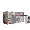 Enfant Abiks Meble TOLEDO 1 Lit superposé 203,3/106,6/125 (blanc/gris)