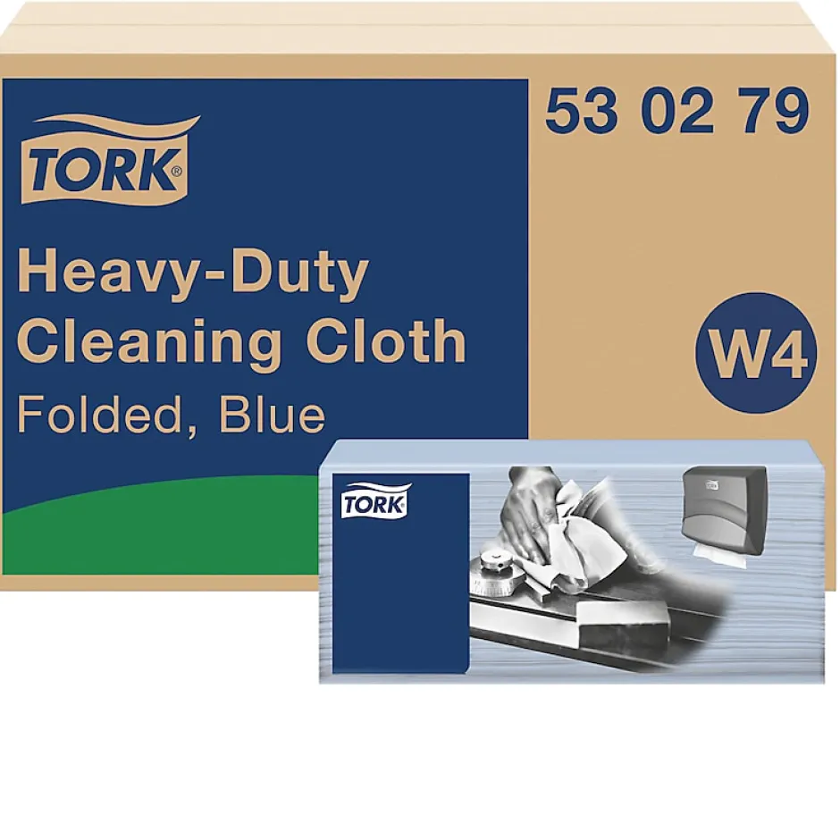 Tork Chiffon de Nettoyage Ultra-résistant bleu W4, robuste et absorbant, 1 x 105 chiffons, 530279 Online