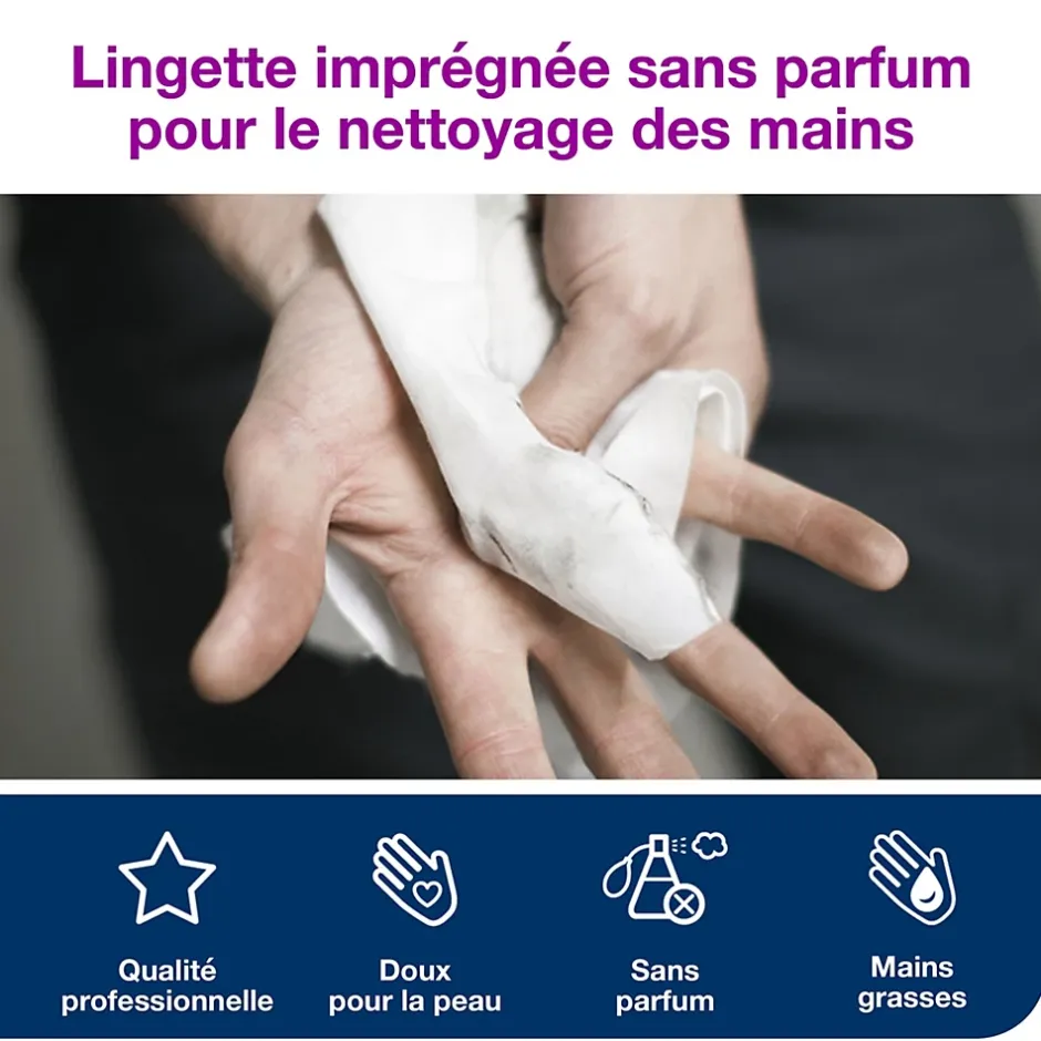 Tork Lingettes humides pour Nettoyage des mains blanc W14, 4 x 58 lingettes, 190692 Online