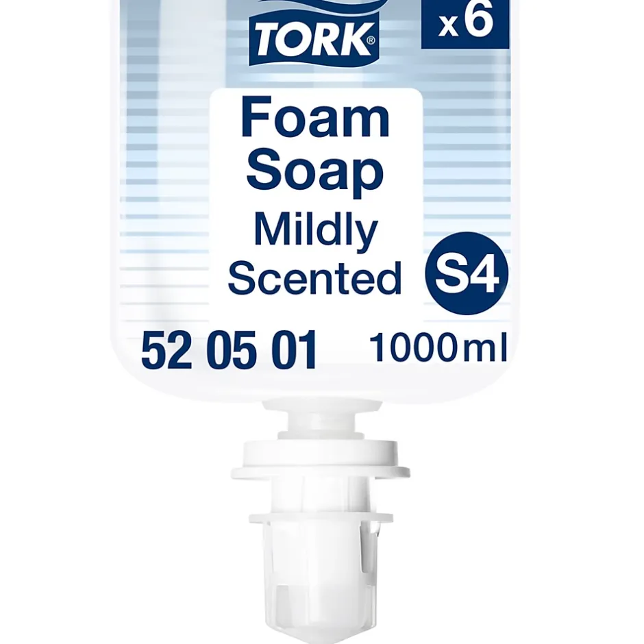 Tork Savon mousse Mains - Senteur douce S4, réduit la consommation, 6 x 1000 ml, 520501 Sale