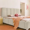 Best Mobilier Torreon - lit coffre - 180x200 - sommier inclus - en velours -