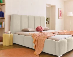 Best Mobilier Torreon - lit coffre - 180x200 - sommier inclus - en velours -