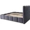 Best Mobilier Torreon - lit coffre - 140x200 - sommier inclus - en velours - Clearance