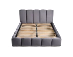 Best Mobilier Torreon - lit coffre - 140x200 - sommier inclus - en velours - Clearance