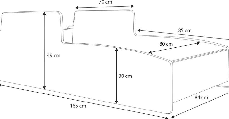 Kobi Tracteur lit simple rouge 160x80 avec matelas Discount