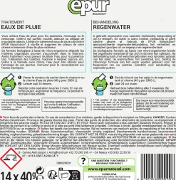 Epur Traitement des eaux de pluie citernes & récupérateurs d'eau 14 sachets Outlet