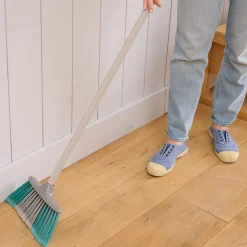 GoodHome Tête de balais à poils Doux fibres mélangées gris et bleu L.28 x l.7cm