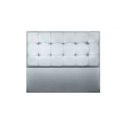 Eccox Tête de lit - Aster - Similicuir argenté - 160 cm - Design contemporain - Garantie 2 ans New