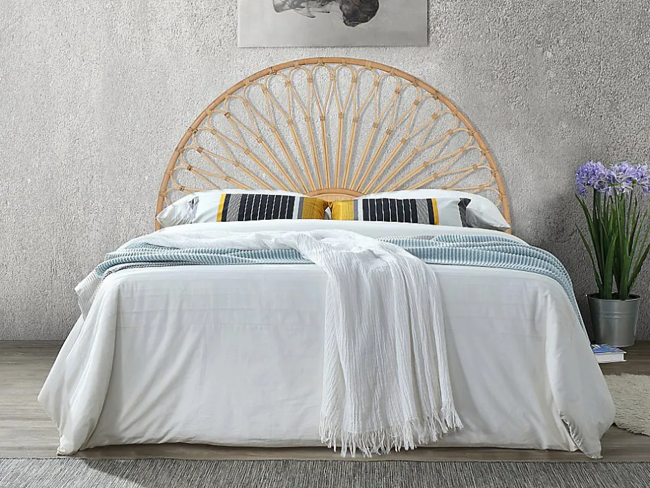 Vente-unique Tête de lit 140 cm - Rotin - Naturel - SOLIA