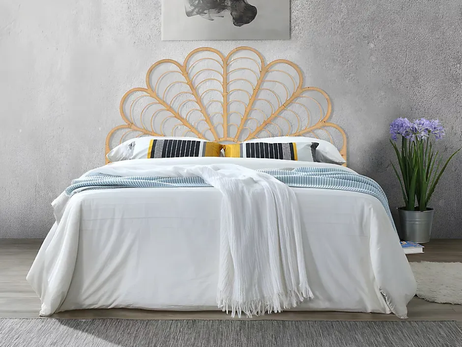 Vente-unique Tête de lit 140 cm - Rotin - Naturel - FLOSIA Online