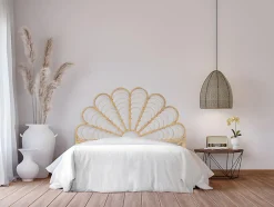 Vente-unique Tête de lit 160 cm - Rotin - Naturel - FLOSIA