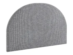 Vente-unique Tête de lit 160 cm - Tissu texturé - Gris - PANIOTI