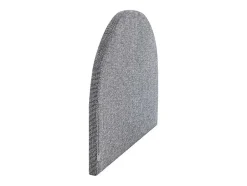 Vente-unique Tête de lit 160 cm - Tissu texturé - Gris - PANIOTI