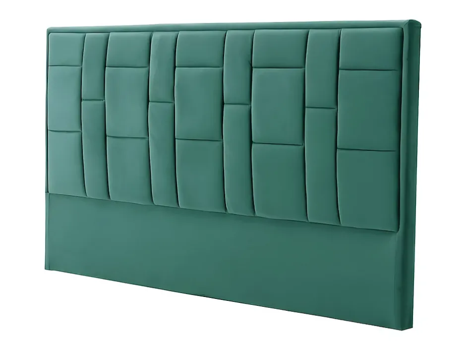 Vente-unique Tête de lit 140 cm - Velours - Vert - HERMINE Best