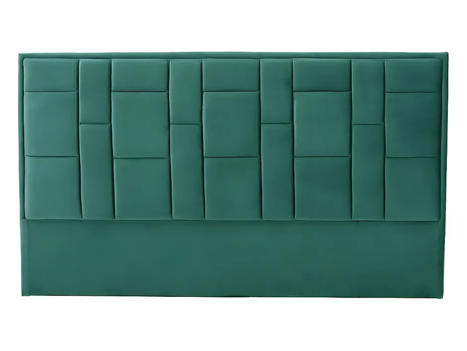 Vente-unique Tête de lit 140 cm - Velours - Vert - HERMINE Best