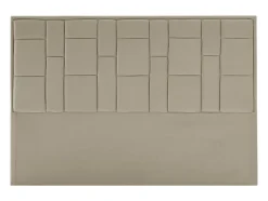Vente-unique Tête de lit 140 cm - Velours - Taupe - HERMINE