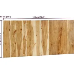 Vidaxl Tête de lit 120 cm bois d'acacia massif