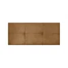 Eccox Tête de lit - Dalia - Cuir - Tissu Aqualine - 190 cm - Résistant aux taches