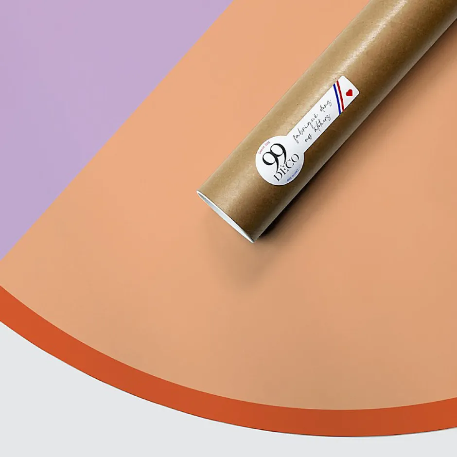 99Deco Tête de lit - Duo - intissé 225g/m² - pré-encollé - Orange - 110x160cm