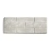 Eccox Tête de lit - - 100 Briques - Tissu Anti-Tache - 112x57x5 cm - Design Contemporain