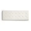 Eccox Tête de lit - - 152 x 57 x 5 cm - Similicuir - Design contemporain - Blanc