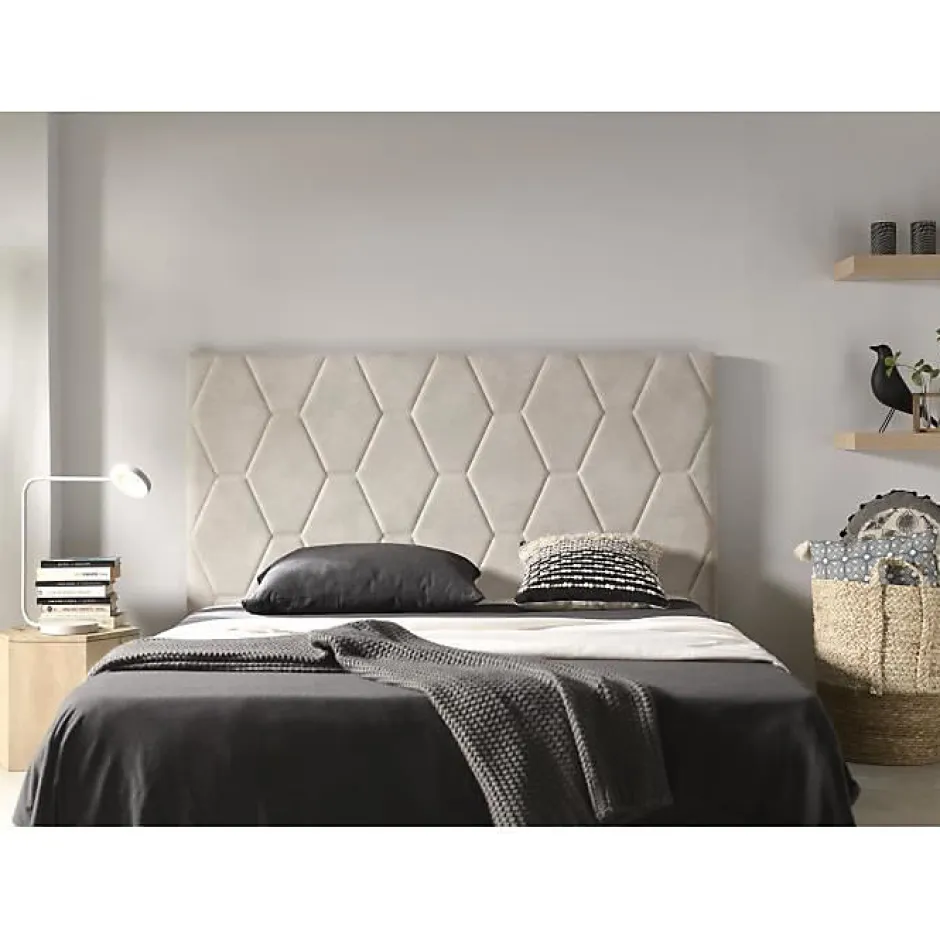Eccox Tête de lit - - Agata - Tissu Aquaclean - Style Scandinave - 154x115x8 cm