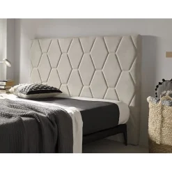 Eccox Tête de lit - - Agata - Tissu Aquaclean - Style Scandinave - 154x115x8 cm