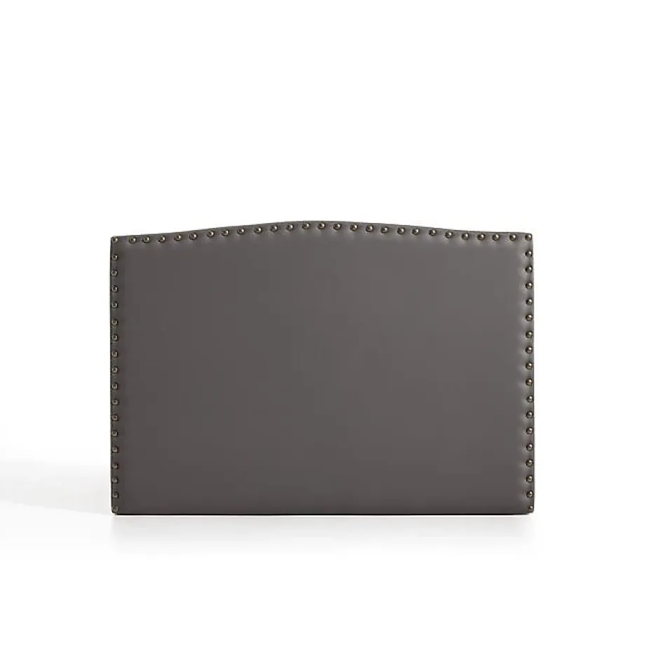 Eccox Tête de lit - - Ambar - Similicuir gris - 115x115x8 cm - Aquaclean antitache Hot
