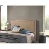 Eccox Tête de lit - - Ambar - Tissu Aquaclean - Couleur Camel - Dimensions 150x115x8 cm Online