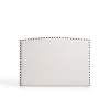 Eccox Tête de lit - - Ambar - Similicuir blanc - 115x115x8 cm - Aquaclean antitache Discount