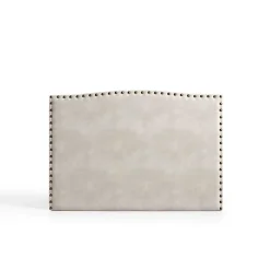 Eccox Tête de lit - - Ambar - Tissu Aquaclean - Gris - 154x115x8 cm