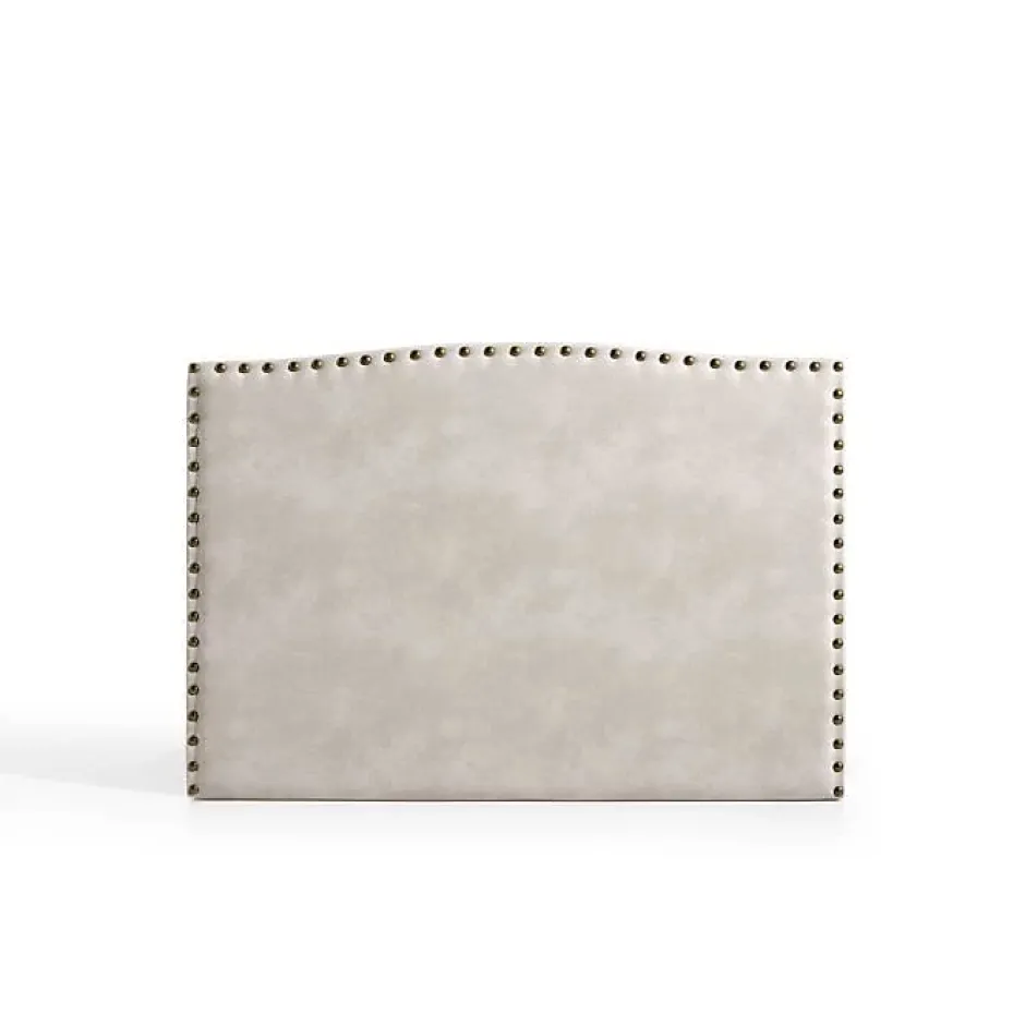 Eccox Tête de lit - - Ambar - Tissu Aquaclean - Gris - 154x115x8 cm