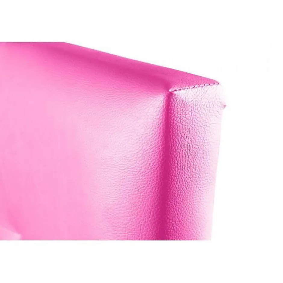 Eccox Tête de lit - - Aster - Similicuir rose - 145 cm - Épaisseur 8 cm - Garantie 2 ans Discount