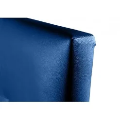 Eccox Tête de lit - - Aster - Similicuir bleu - 115 cm - Design contemporain