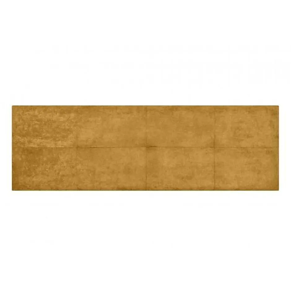 Eccox Tête de lit - - Cala - Tissu anti-tache - Jaune - 100 cm de largeur Online