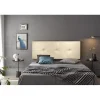 Eccox Tête de lit - - Cala - Similicuir beige - 190 cm - Rembourrage en mousse HR