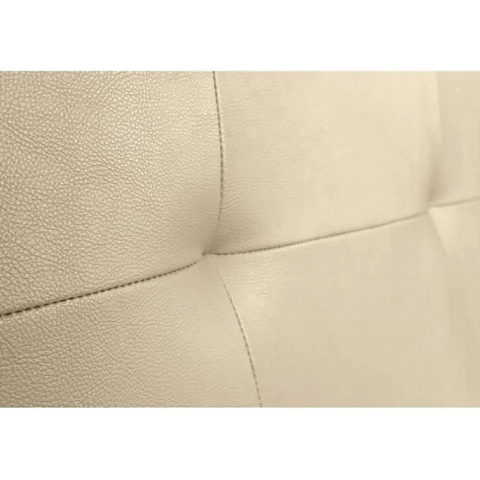 Eccox Tête de lit - - Cala - Similicuir beige - 190 cm - Rembourrage en mousse HR