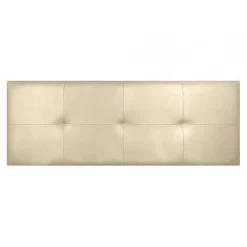 Eccox Tête de lit - - Cala - Similicuir beige - 190 cm - Rembourrage en mousse HR