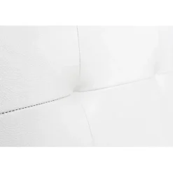Eccox Tête de lit - - Cala - Similicuir blanc - 160 cm - Rembourrage en mousse HR