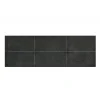 Eccox Tête de lit - - Dalia - Tissu Aqualine Gris - 130 cm - Rembourrée et élégante Hot