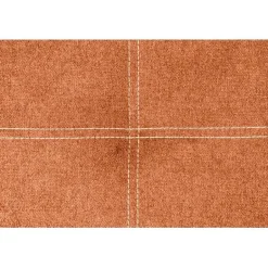Eccox Tête de lit - - Dalia - Tissu Aqualine - Orange - 145 cm - Rembourrée