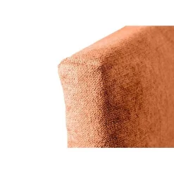 Eccox Tête de lit - - Dalia - Tissu Aqualine - Orange - 145 cm - Rembourrée